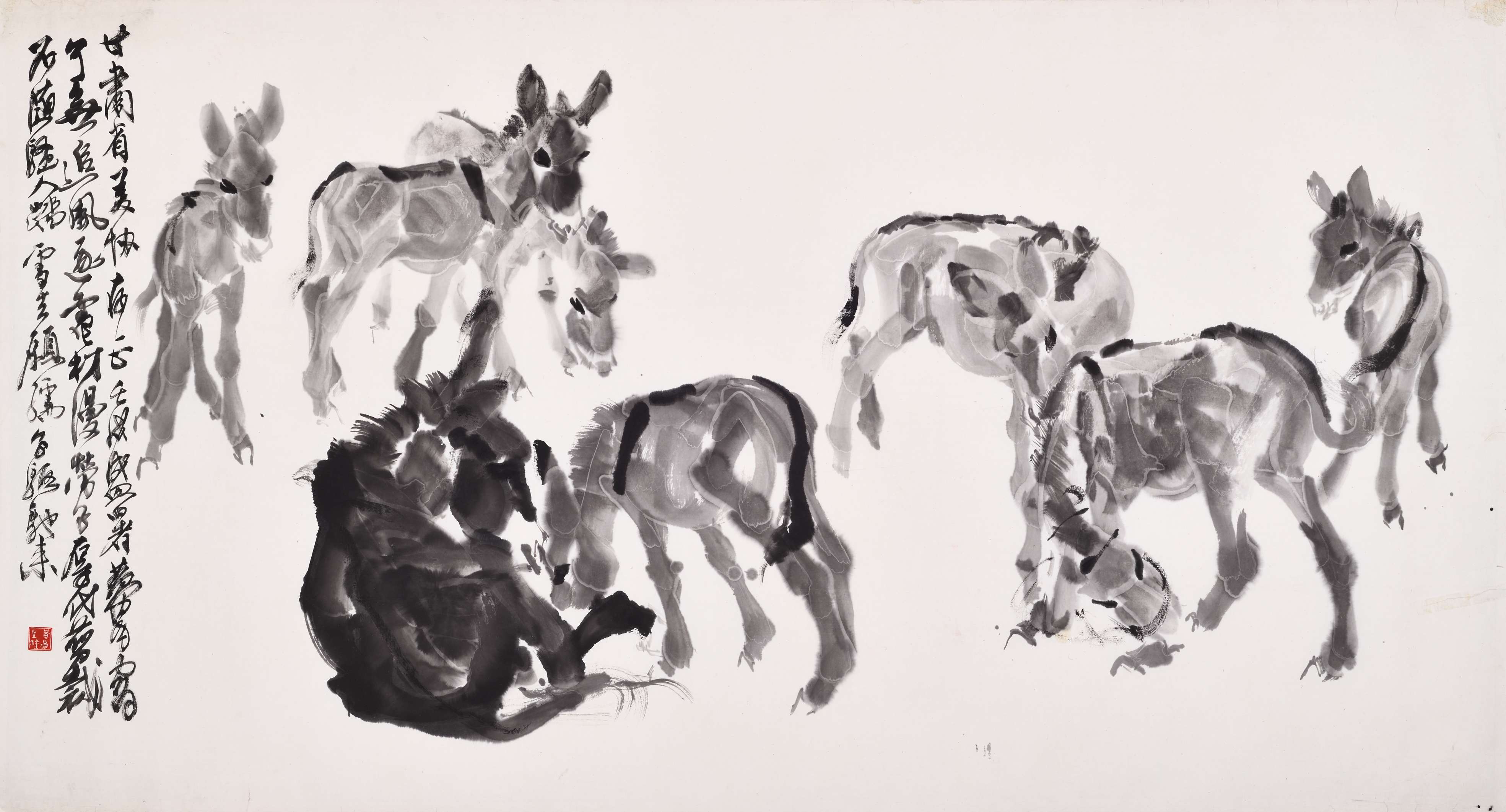 黄胄（1925-1997）群驴图