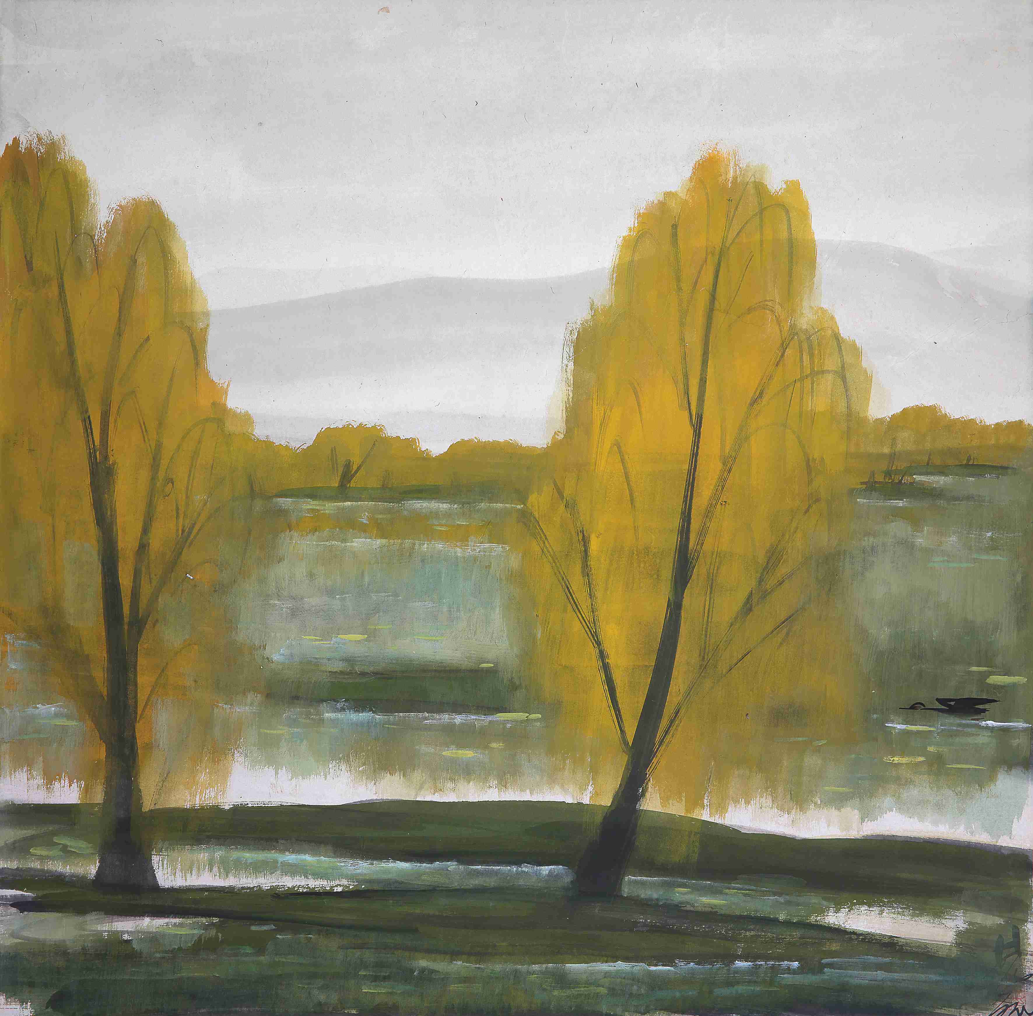 林风眠（1900-1991） 秋水无声