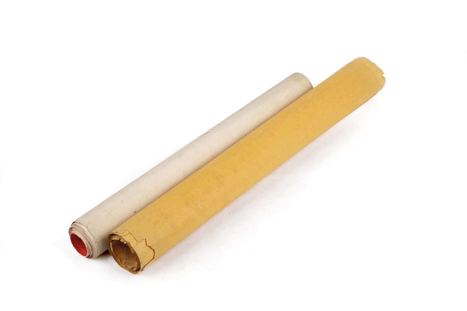 空白 红蜡笺洒金纸一对 （怡春堂精制） 黄蜡笺纸一对