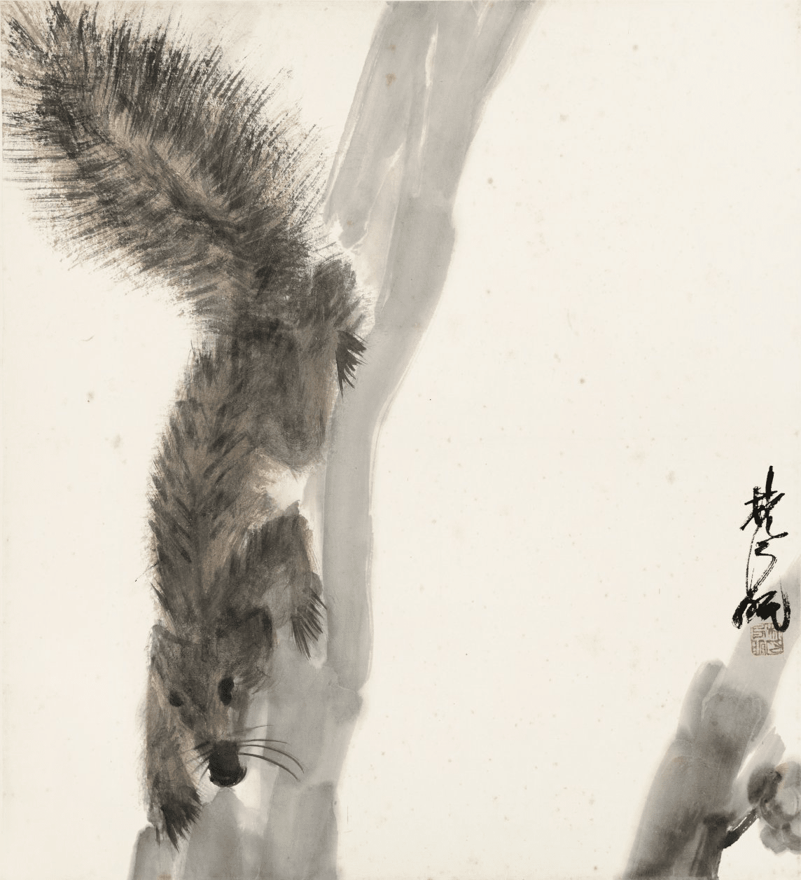 林风眠( 1900—1991 )松鼠