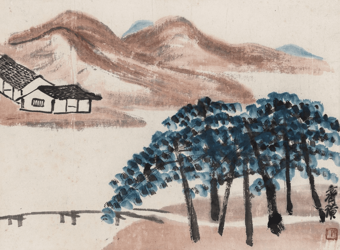 齐白石 ( 1864—1957 )借山图